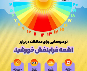 توصیه هایی برای محافظت در برابر اشعه فرابنفش خورشید